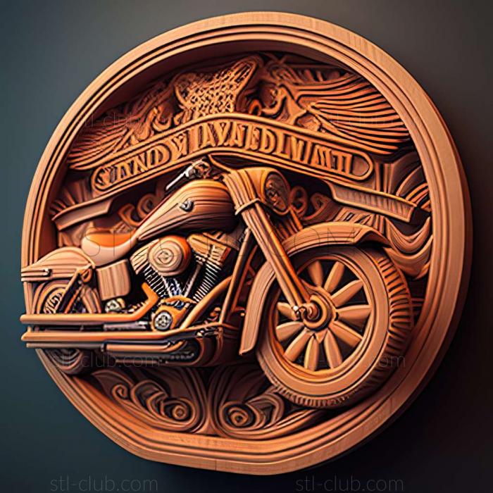 3D мадэль Harley Davidson Road King (STL)